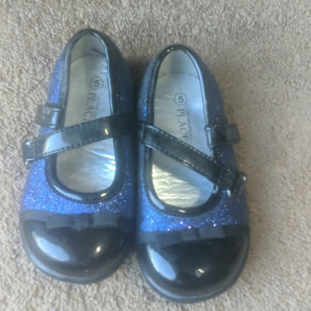Sparkling purple/blue Mary Jane's